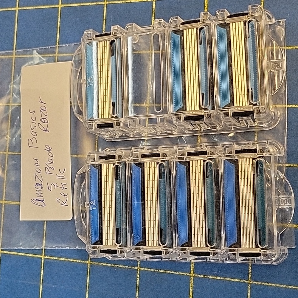 Amazon Basic 5 Blade Refills New Qty 9